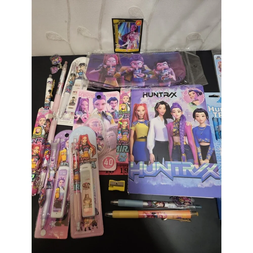 K-Pop Demon Hunters Kids Pencil & Pens Variety Bundle School Supplies Trendy
